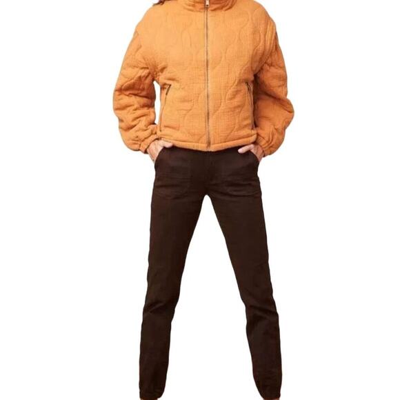 Good Hart Womens Casual Cotton Jogger Pants Size 6 Brown Stretch Office Festival - Picture 13 of 15